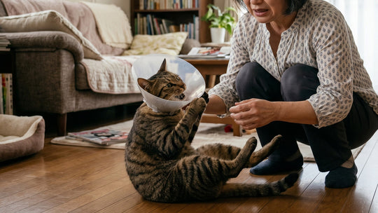 【獣医師執筆】猫の術後、エリザベスカラーと術後服はどっちがいい？メリット・デメリットと選び方