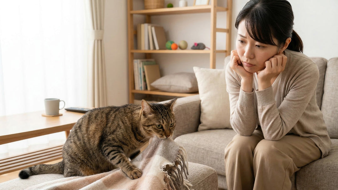 【獣医師執筆】猫が布やビニールを食べる「異食症」の原因は？危険性と対策
