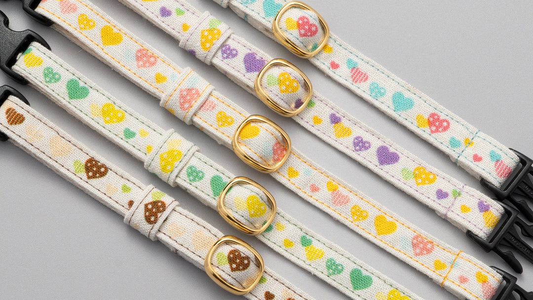 グラフィック猫首輪 ハート