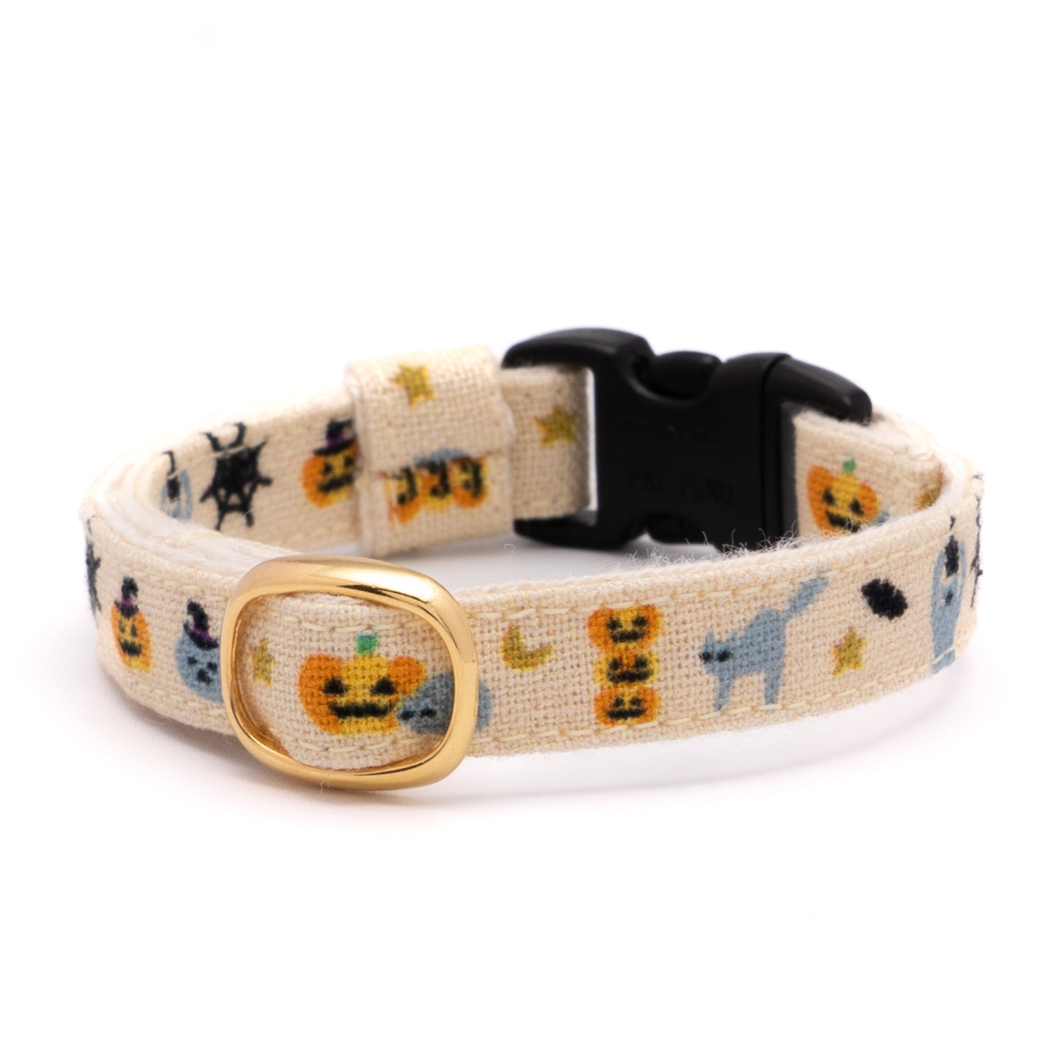 ハロウィン、スイートロリータ(イエロー)オーバルビジューわんちゃん猫ちゃん用首輪 ハロウィン、スイートロリータ(イエロー)オーバルビジューわん