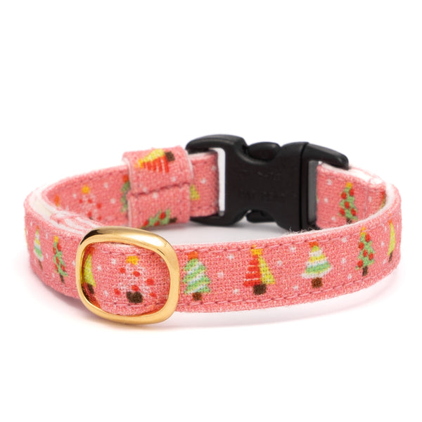 グラフィック猫首輪　もみの木　ピンク【限定モデル】