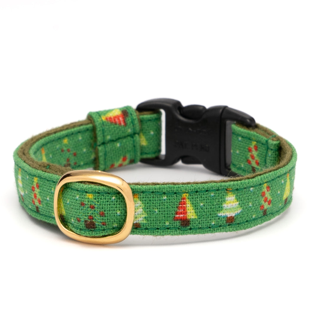 グラフィック猫首輪　もみの木　グリーン【限定モデル】