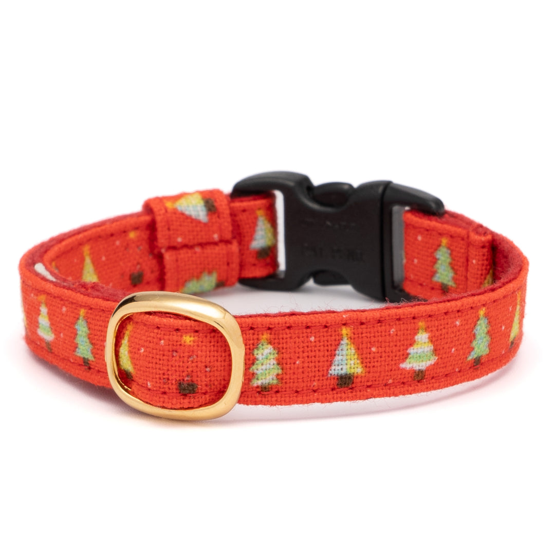 グラフィック猫首輪　もみの木　レッド【限定モデル】