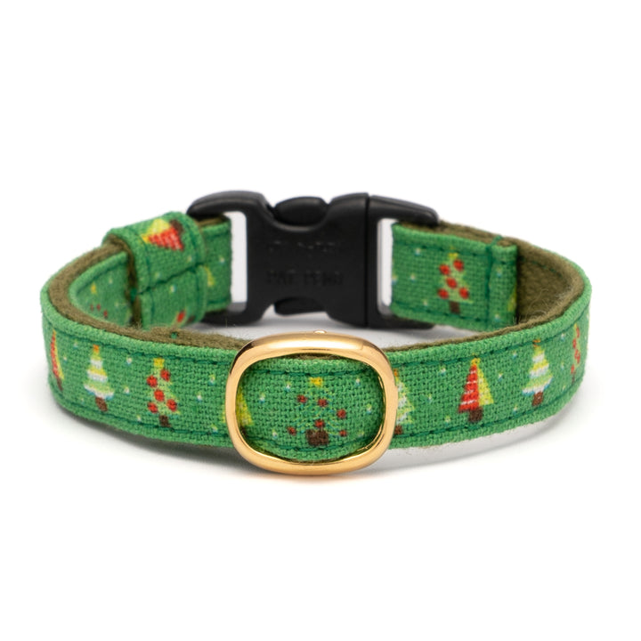 グラフィック猫首輪　もみの木　グリーン【限定モデル】