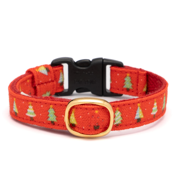 グラフィック猫首輪　もみの木　レッド【限定モデル】