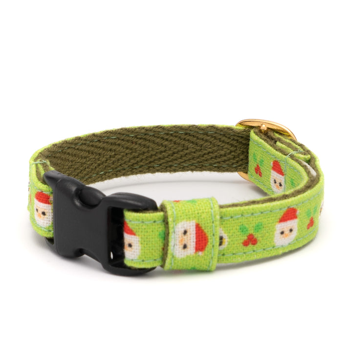 グラフィック猫首輪　サンタとねこ　グリーン【限定モデル】