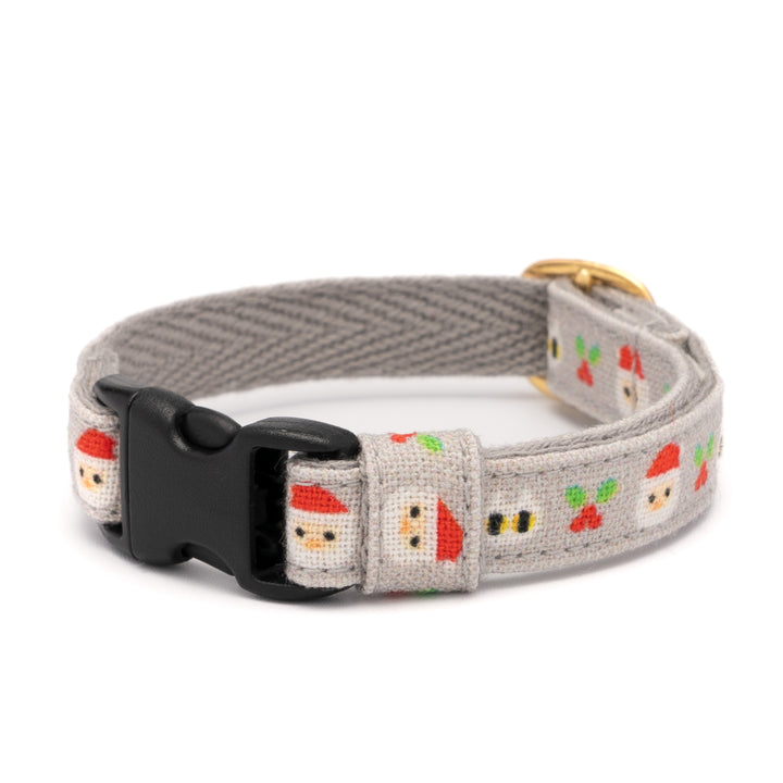 グラフィック猫首輪　サンタとねこ　グレー【限定モデル】