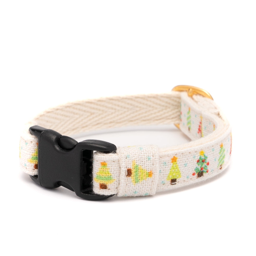 グラフィック猫首輪　もみの木　ホワイト【限定モデル】