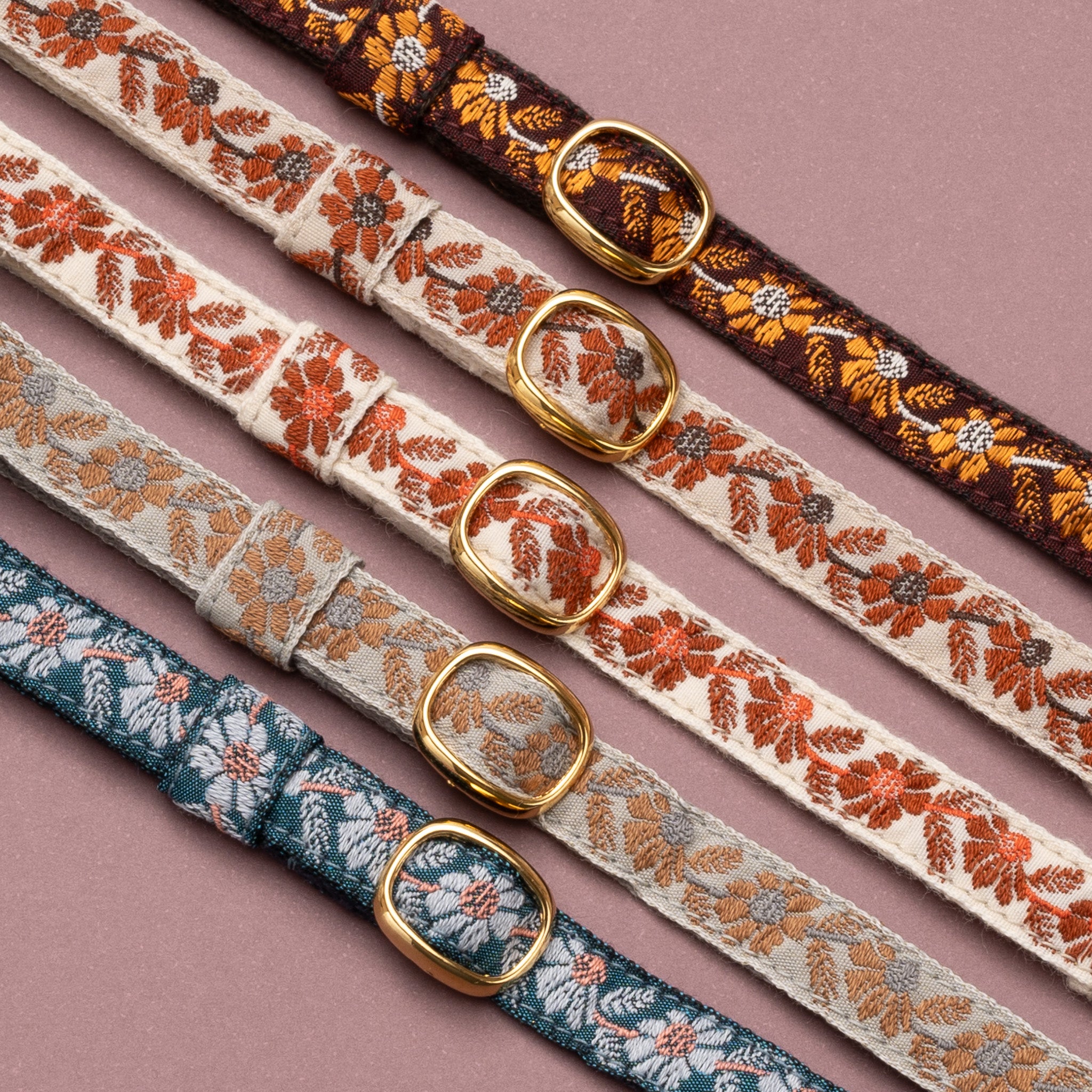 チロル猫首輪 Kafka アネモネ 02ベージュ｜ぽぽねこ公式オンラインショップ