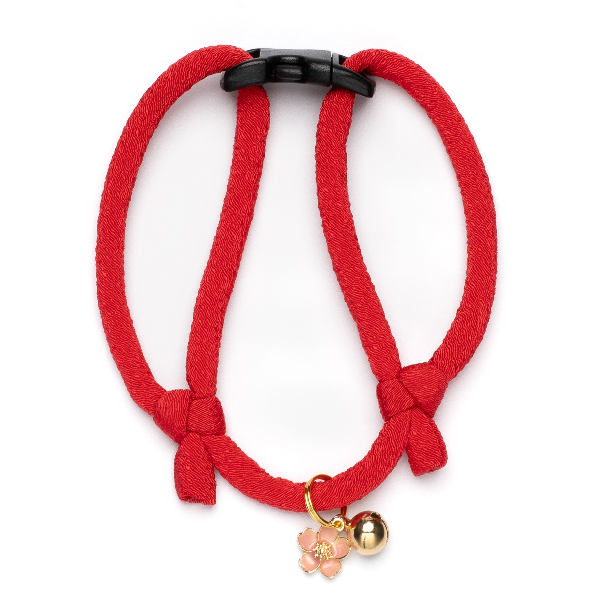 【No.6645】猫の首輪/ちりめん/赤色系/レッド/丸紐/単色【ハンドメイド】 丸紐猫首輪 通販｜ぽぽねこ公式オンラインショップ – タグ 