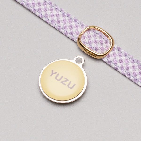 [Double-sided] Lost Pet Tag Metal Dome, Round, Pastel Colors