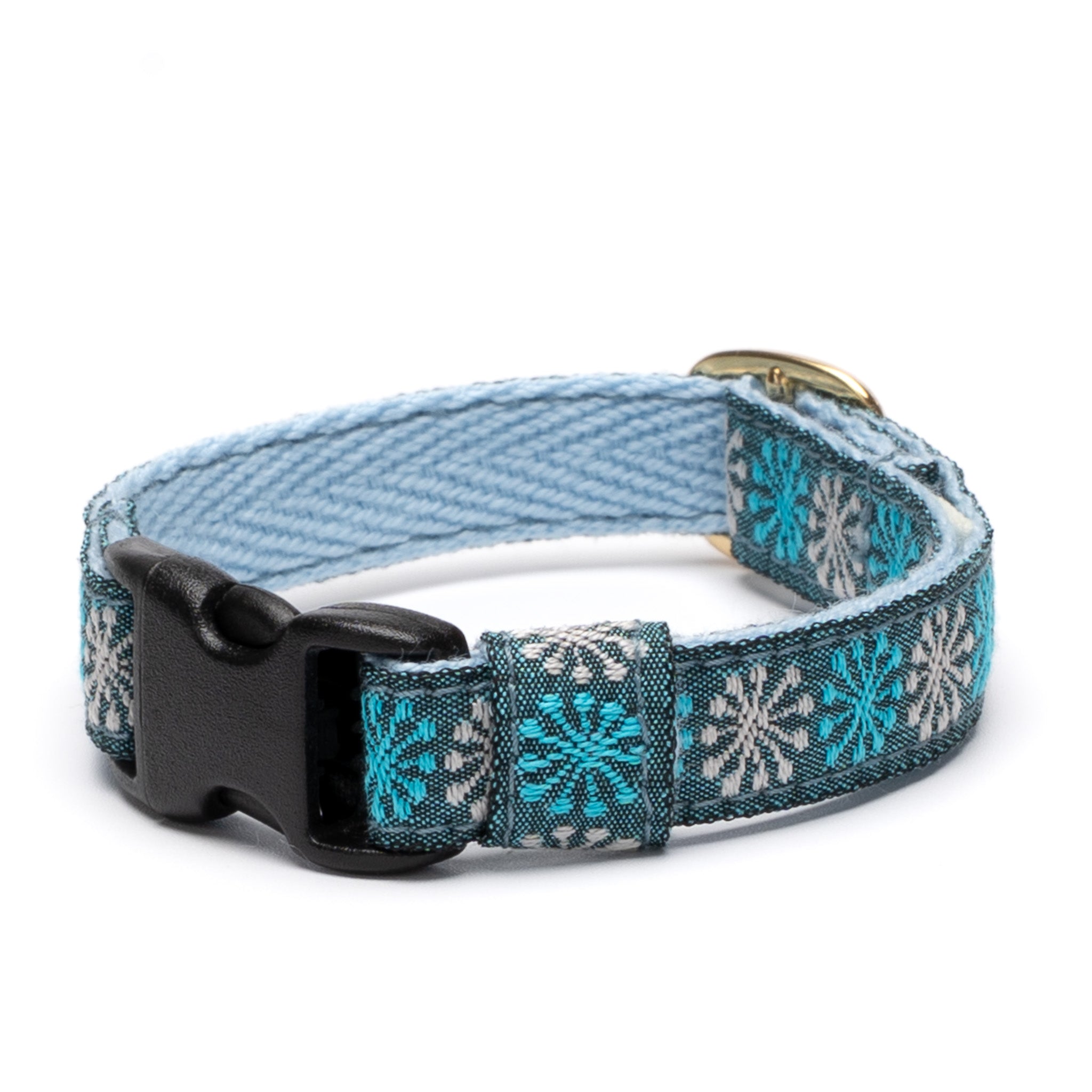 チロル猫首輪 Kafka フラッフ 05ブルーグリーン｜ぽぽねこ公式