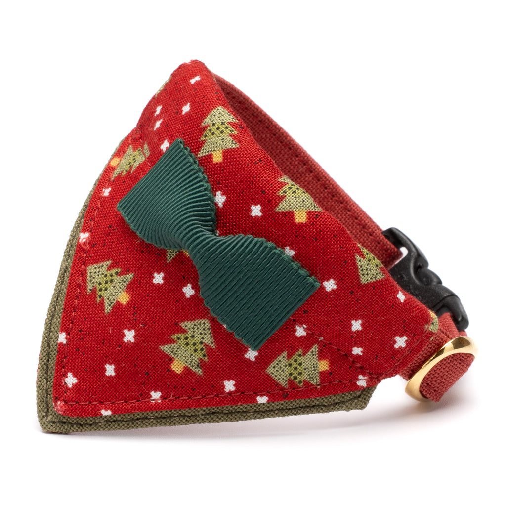 バンダナ付き猫首輪 クリスマスパーティー レッドノエル｜ぽぽねこ公式