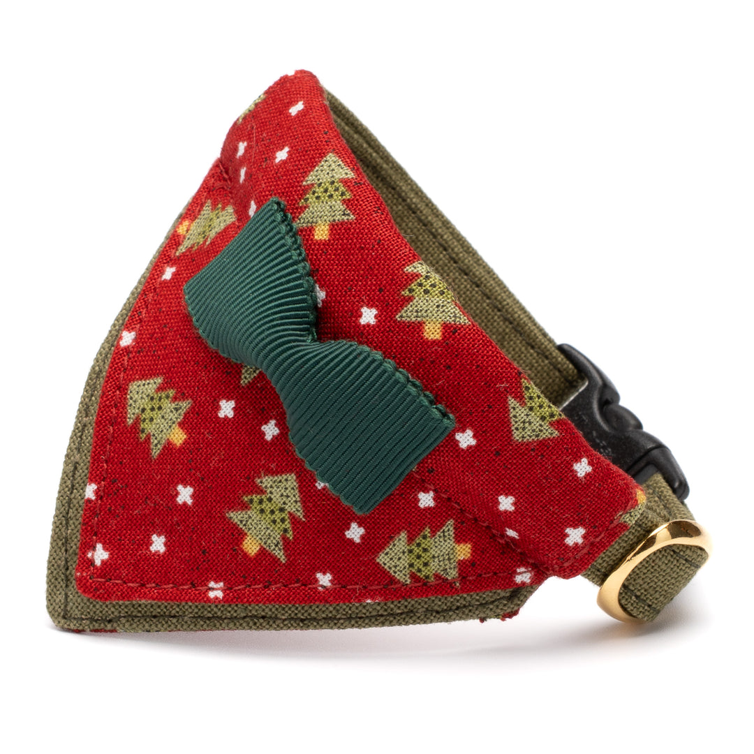 バンダナ付き猫首輪　クリスマスパーティー　レッドノエル