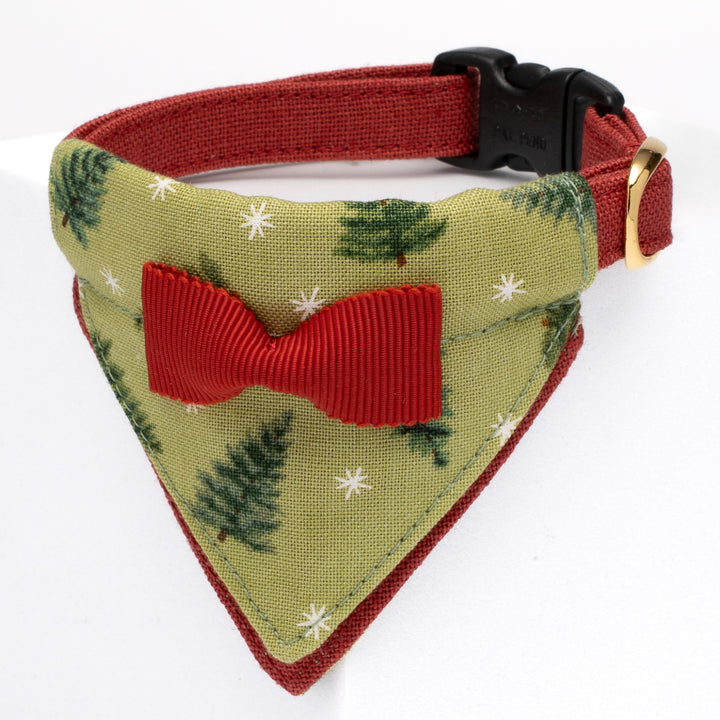 バンダナ付き猫首輪　クリスマスパーティー　ノエルツリー