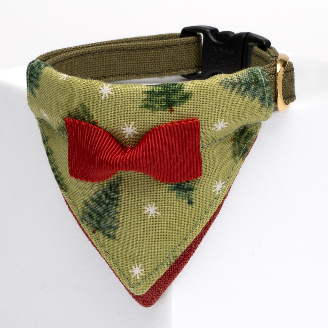 バンダナ付き猫首輪　クリスマスパーティー　ノエルツリー