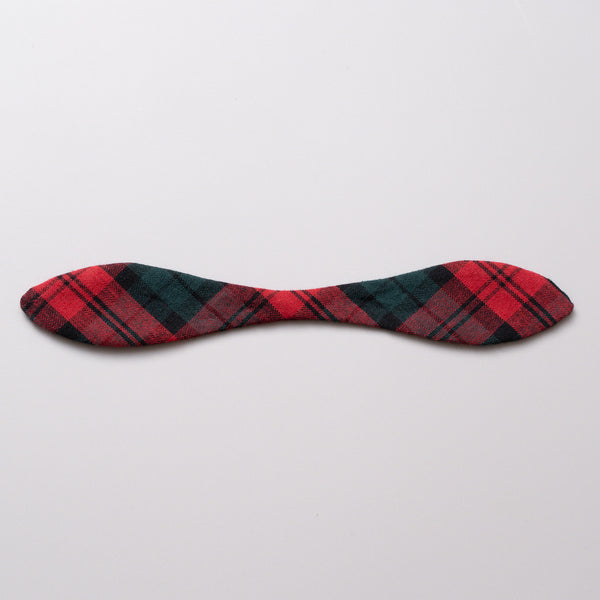 Tartan Plaid Leaf Ribbon Cat Collar - Classic Red