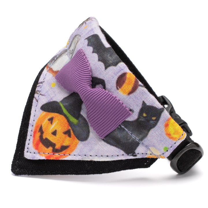 Cat Collar with Bandana - Halloween Party Spider/Black