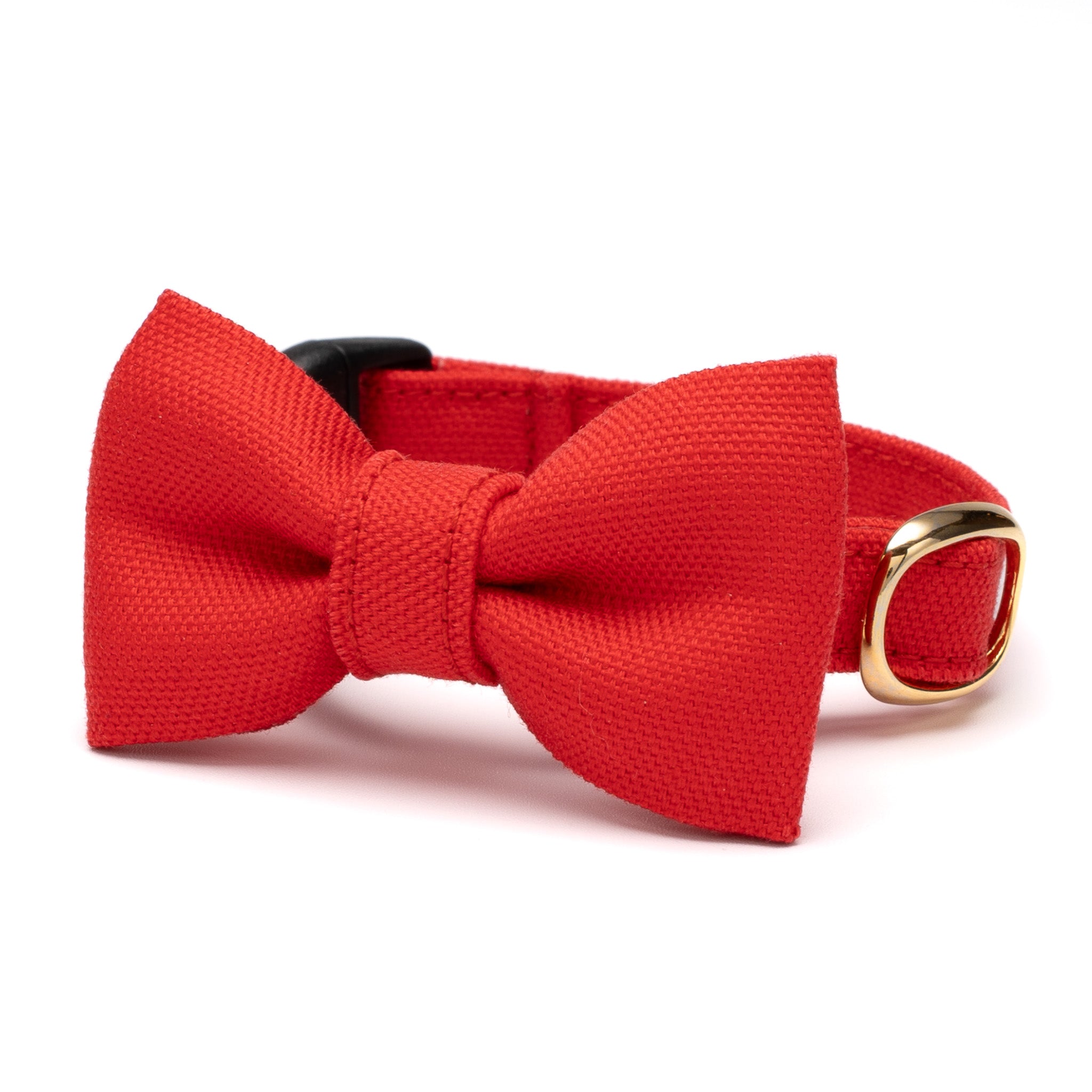 リボン付き猫首輪 コットンオックス レッド｜ぽぽねこ公式オンライン