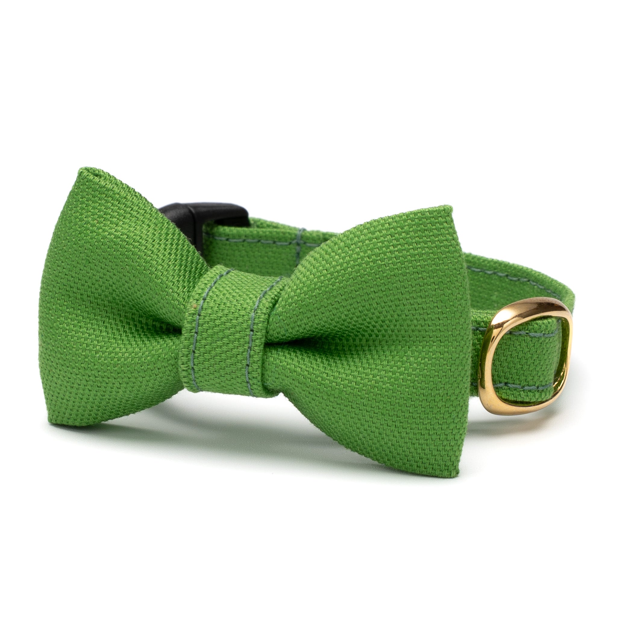 リボン付き猫首輪 コットンオックス メドウグリーン｜ぽぽねこ公式