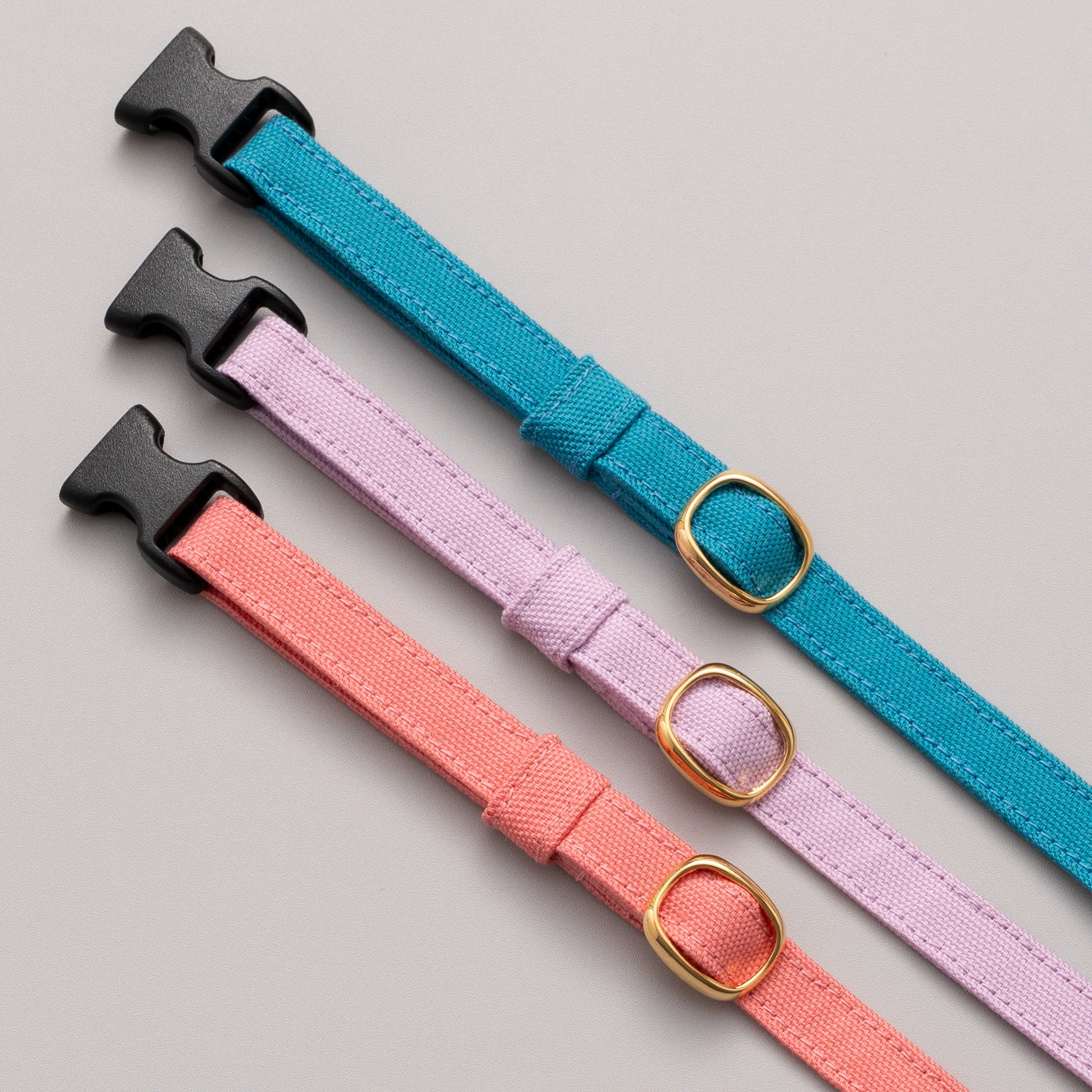 猫首輪 コットンオックス ピーコックブルー｜ぽぽねこ公式オンライン