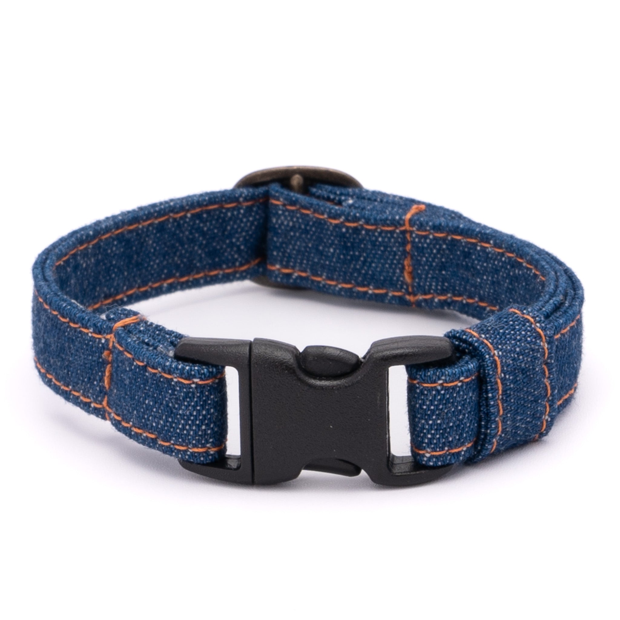 猫首輪 岡山児島デニム ブルー｜ぽぽねこ公式オンラインショップ