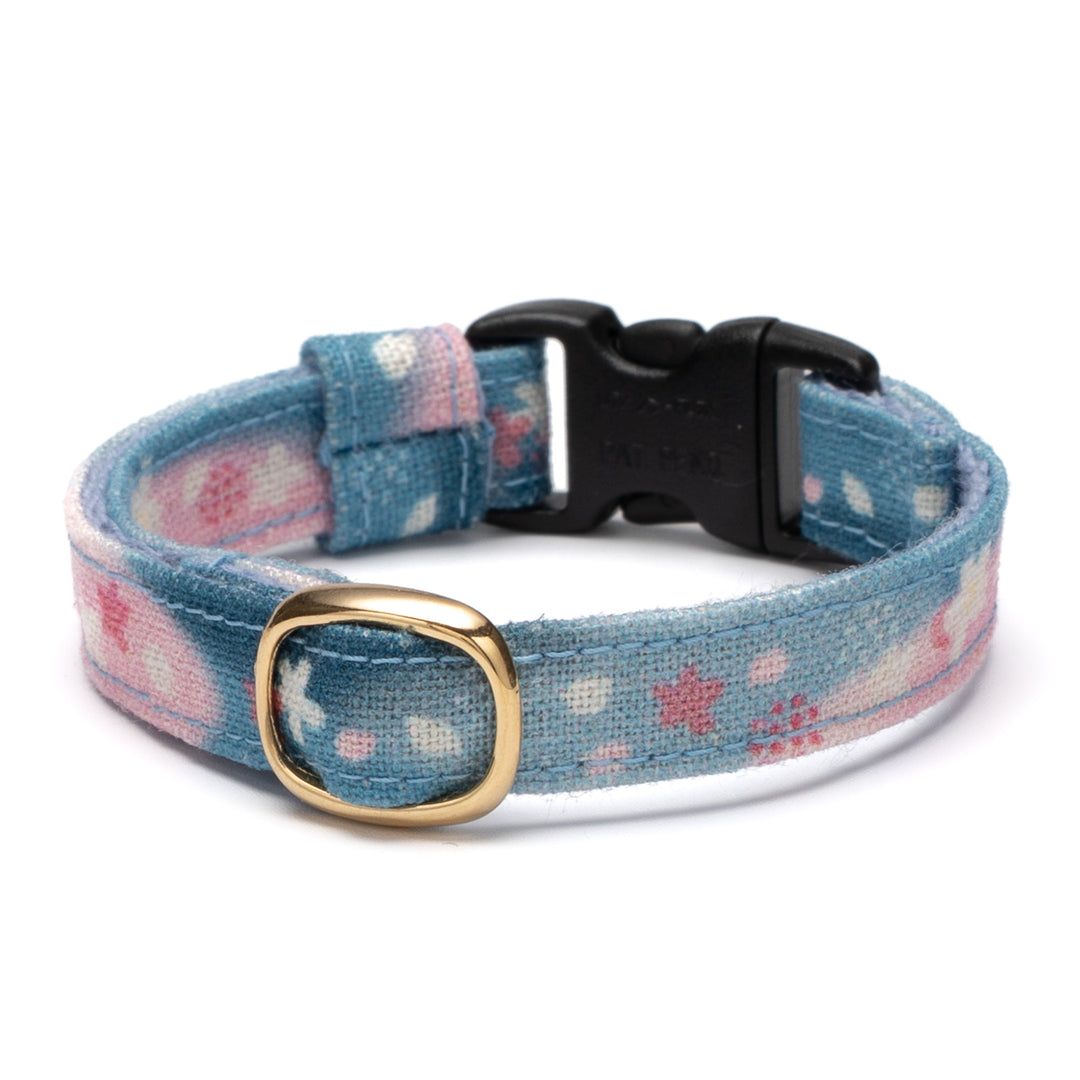 グラフィック猫首輪　SAKURAラテ　春霞ブルー【限定モデル】
