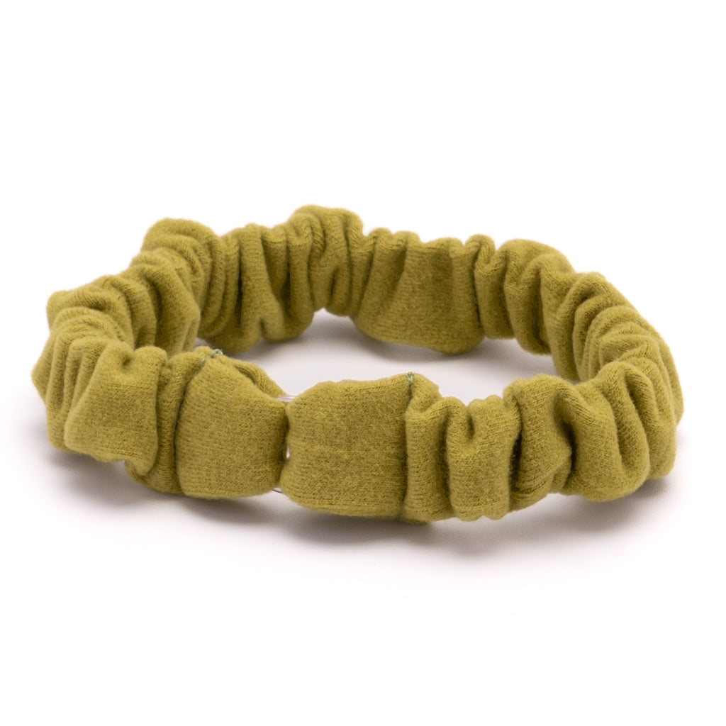 シュシュ猫首輪 ウルトラストレッチ 無地 グリーン｜ぽぽねこ公式