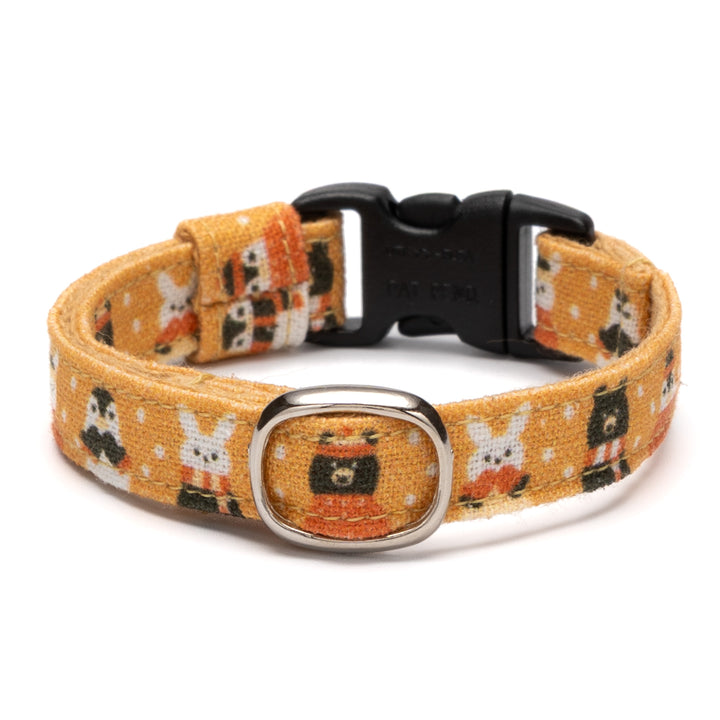 グラフィック猫首輪　もこもこ冬じたく　オレンジ【限定モデル】