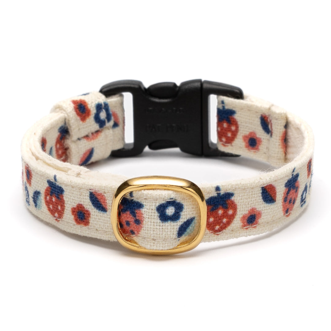 グラフィック猫首輪　ラブリーベリー　アイボリー【限定モデル】