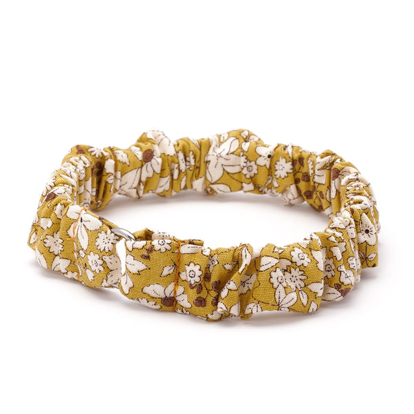 シュシュ猫首輪　シャン・ド・フルール　マスタード