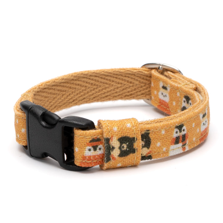 グラフィック猫首輪　もこもこ冬じたく　オレンジ【限定モデル】