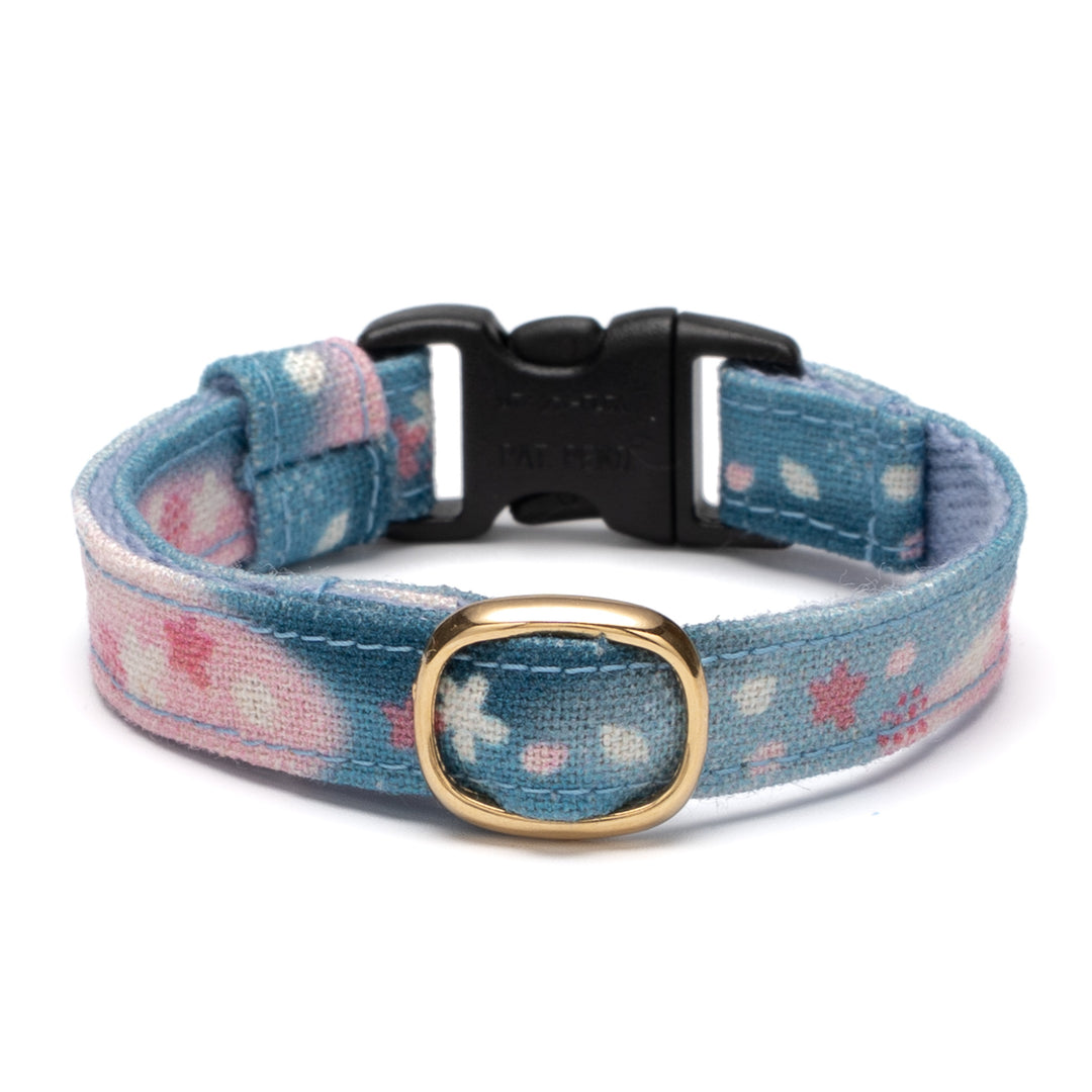 グラフィック猫首輪　SAKURAラテ　春霞ブルー【限定モデル】