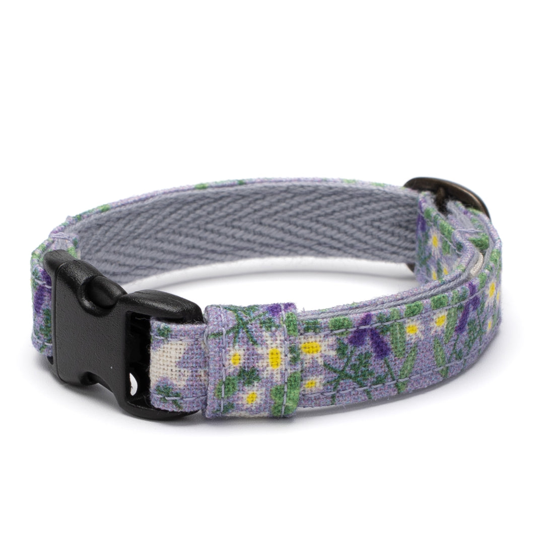 グラフィック猫首輪　北欧のハーブガーデン　ライラックバード【限定モデル】