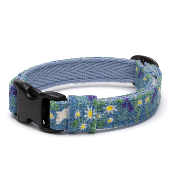 グラフィック猫首輪　北欧のハーブガーデン　ノルディックブルー【限定モデル】