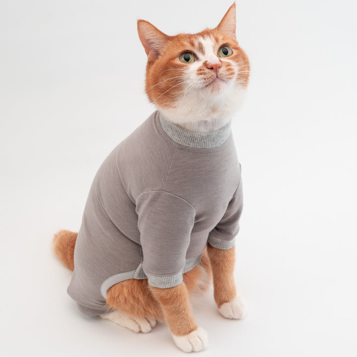 猫に優しい猫服　皮膚保護服（カバーオール）
