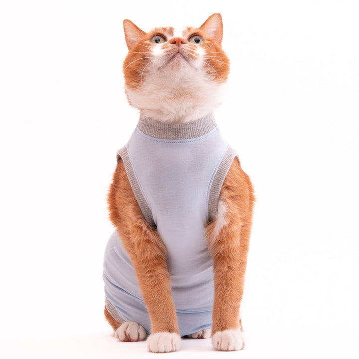 猫に優しい猫服　術後服（ロンパース）【新モデル】 - ぽぽねこ公式オンラインショップ