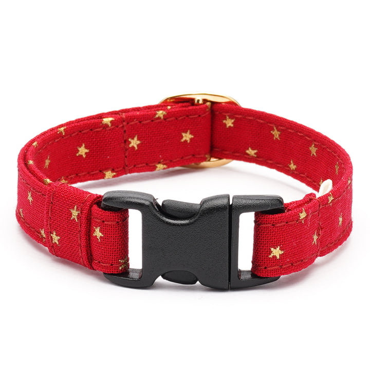 猫首輪　クリスマス　スター　レッド - ぽぽねこ公式オンラインショップ