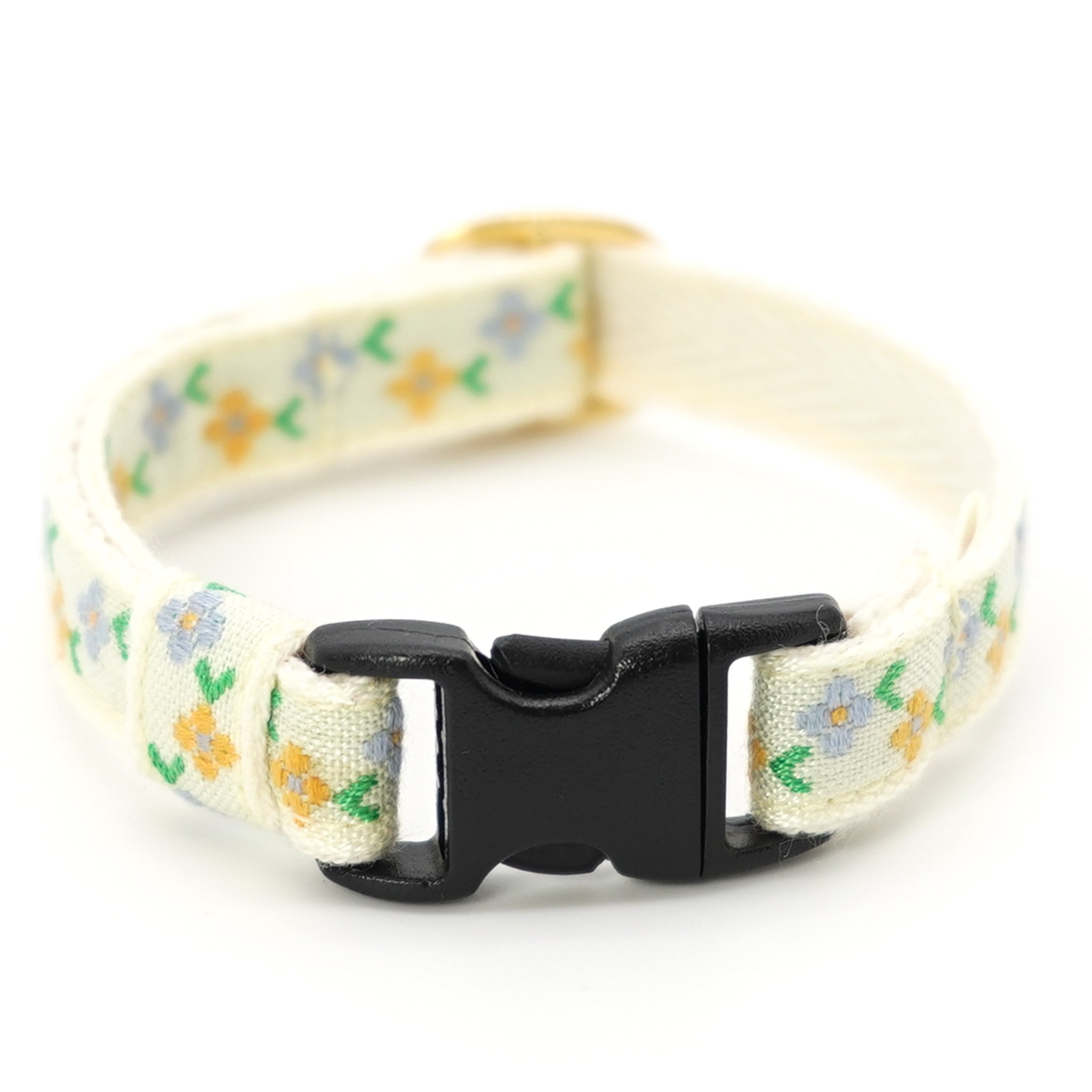 チロル猫首輪 フルーロン ライトイエロー｜ぽぽねこ公式オンラインショップ