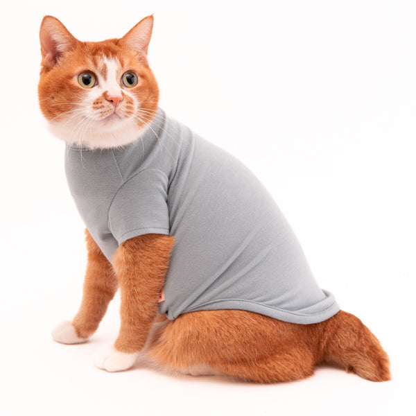 【訳あり】猫に優しい猫服　キャットウォーム　無地（半袖）